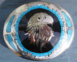 JH05 Eagle Head Blk w_Turqouise Border.jpg (246631 bytes)